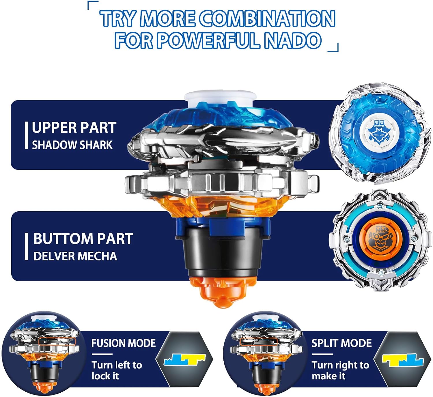 Thumbnail 3 de Infinity Nado Spinning Tops 2 en 1 para niños