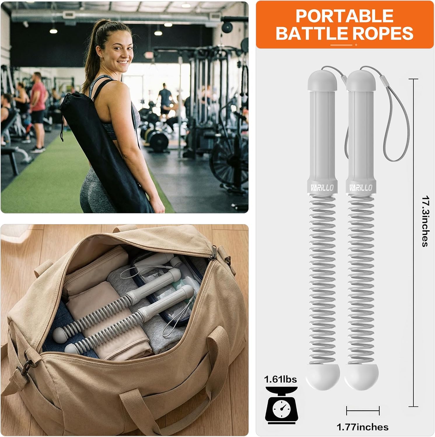 Detalle de Ropeless Battle Ropes, Cordless Design
