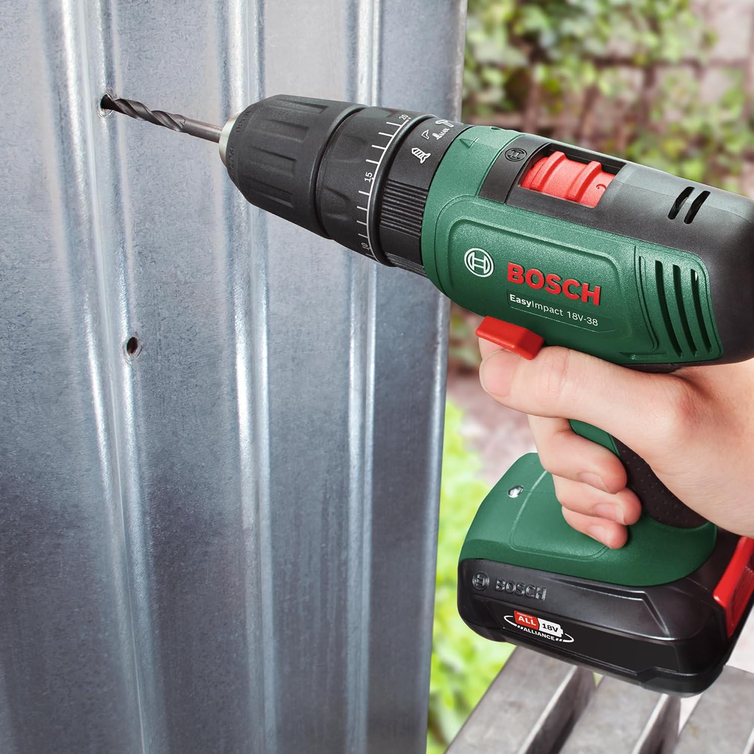 Thumbnail 6 de Bosch EasyImpact 18V-38 cordless combi drill kit with 2.5Ah battery and carrying case