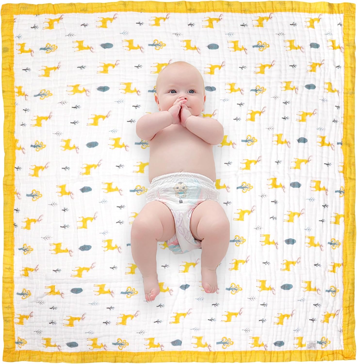 Thumbnail 3 de Hivia Babydecke 110x110 Baumwolle Musselin