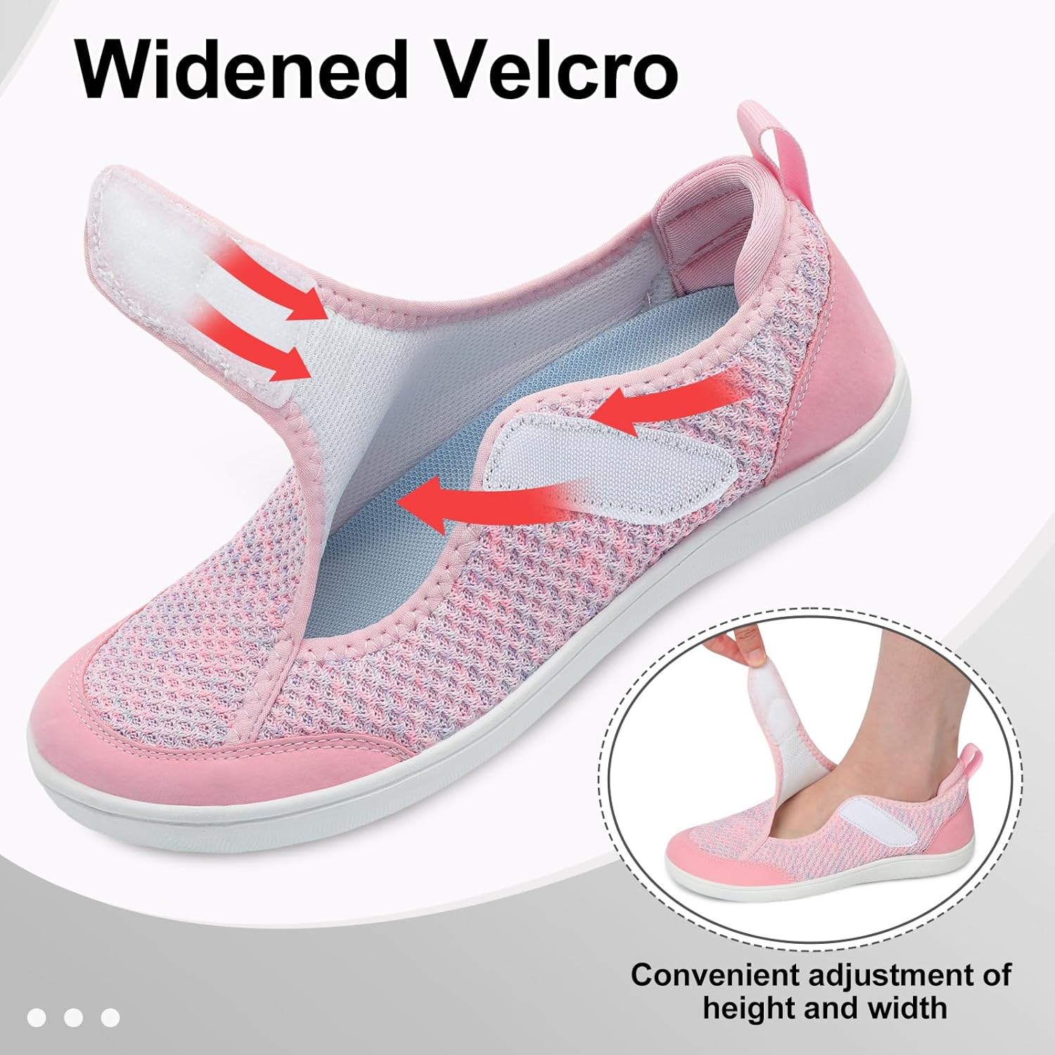 Detalle 2 de JOINFREE Women’s Wide Fit Barefoot Walking Shoes – Zero Drop Comfort Trainers