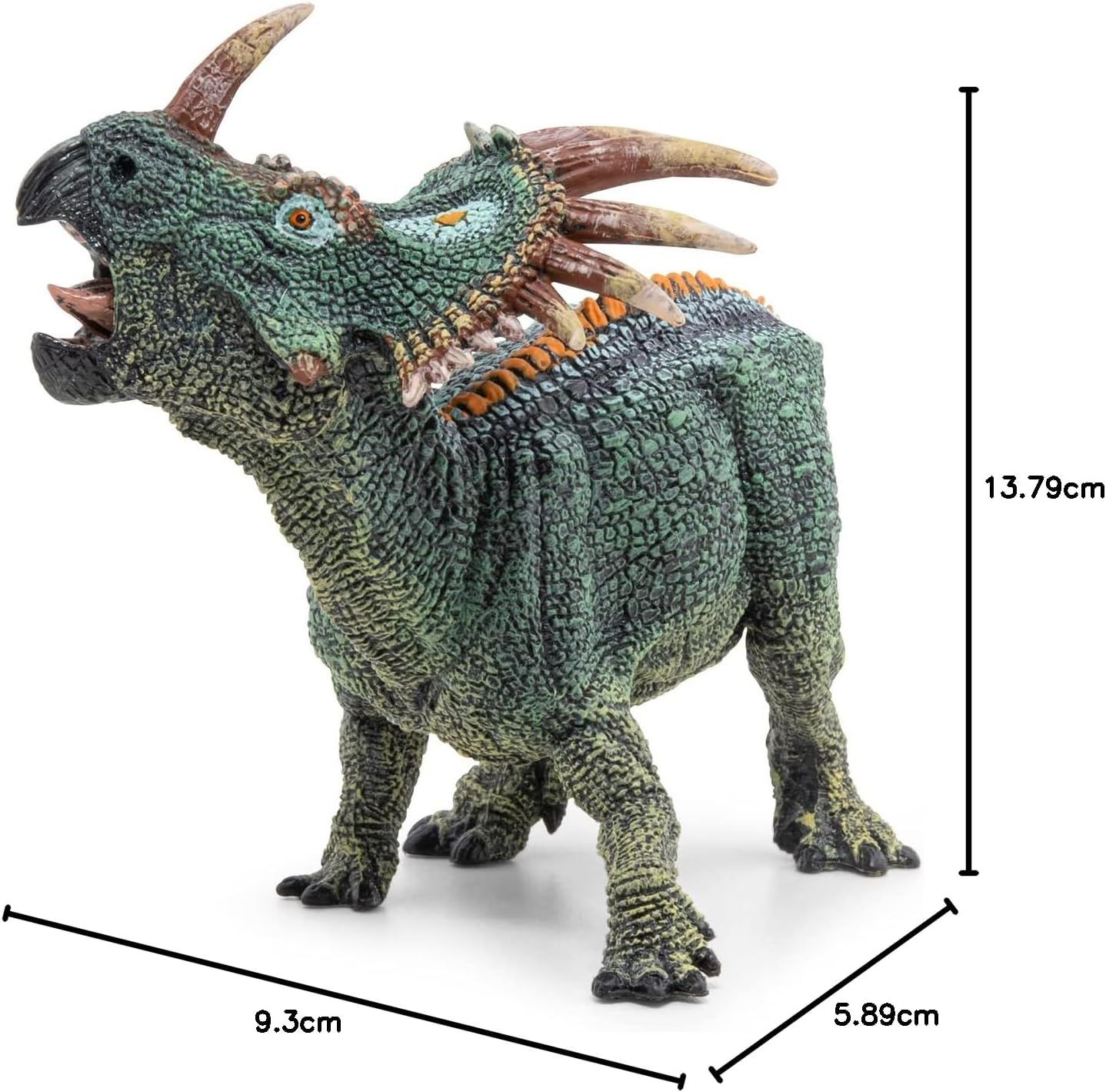 Detalle 2 de Papo Statuina Dinosauro Styracosaurus Realistica – Gioco educativo e collezionismo, 3+