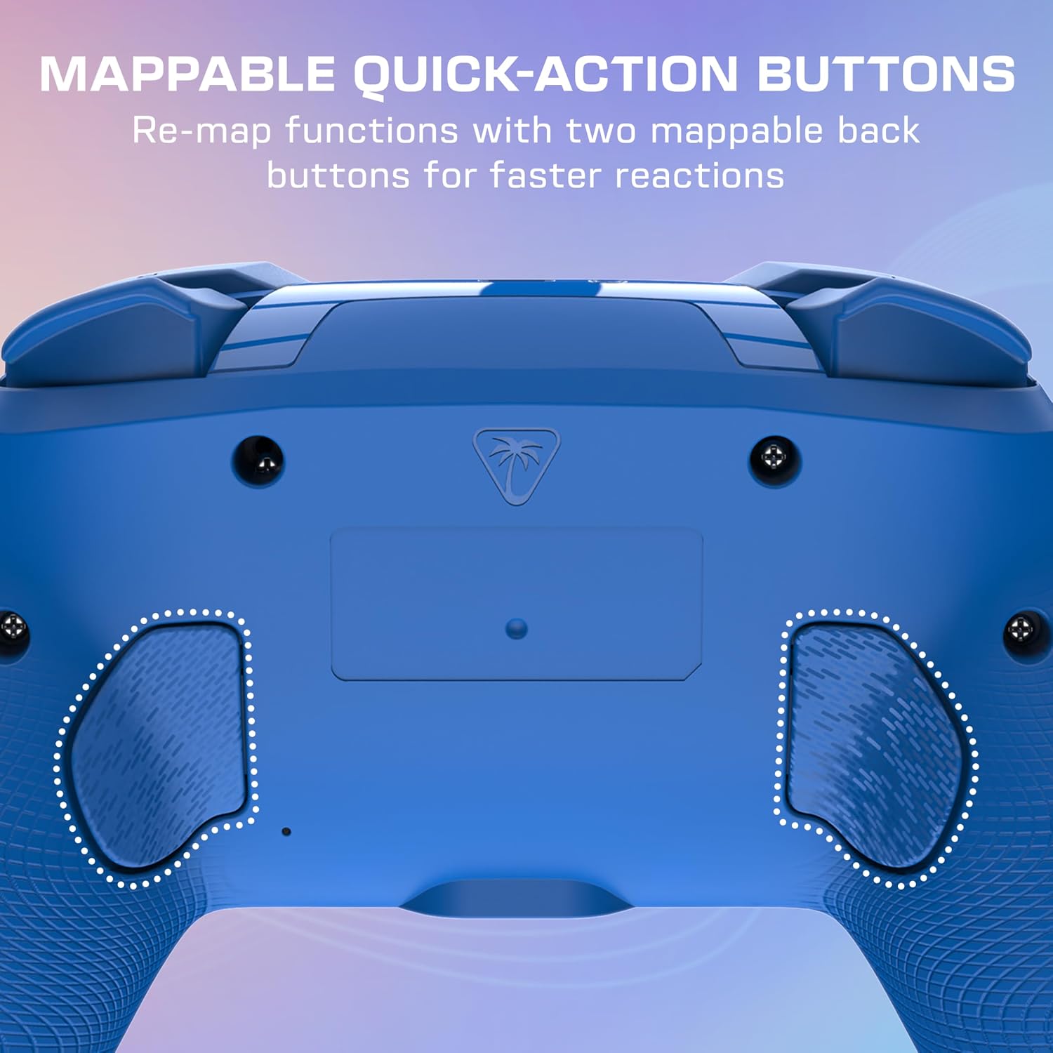 Detalle de Turtle Beach Afterglow Wave Blau – kabelloser RGB-Gaming-Controller für Nintendo Switch 2 (offiziell lizenziert)