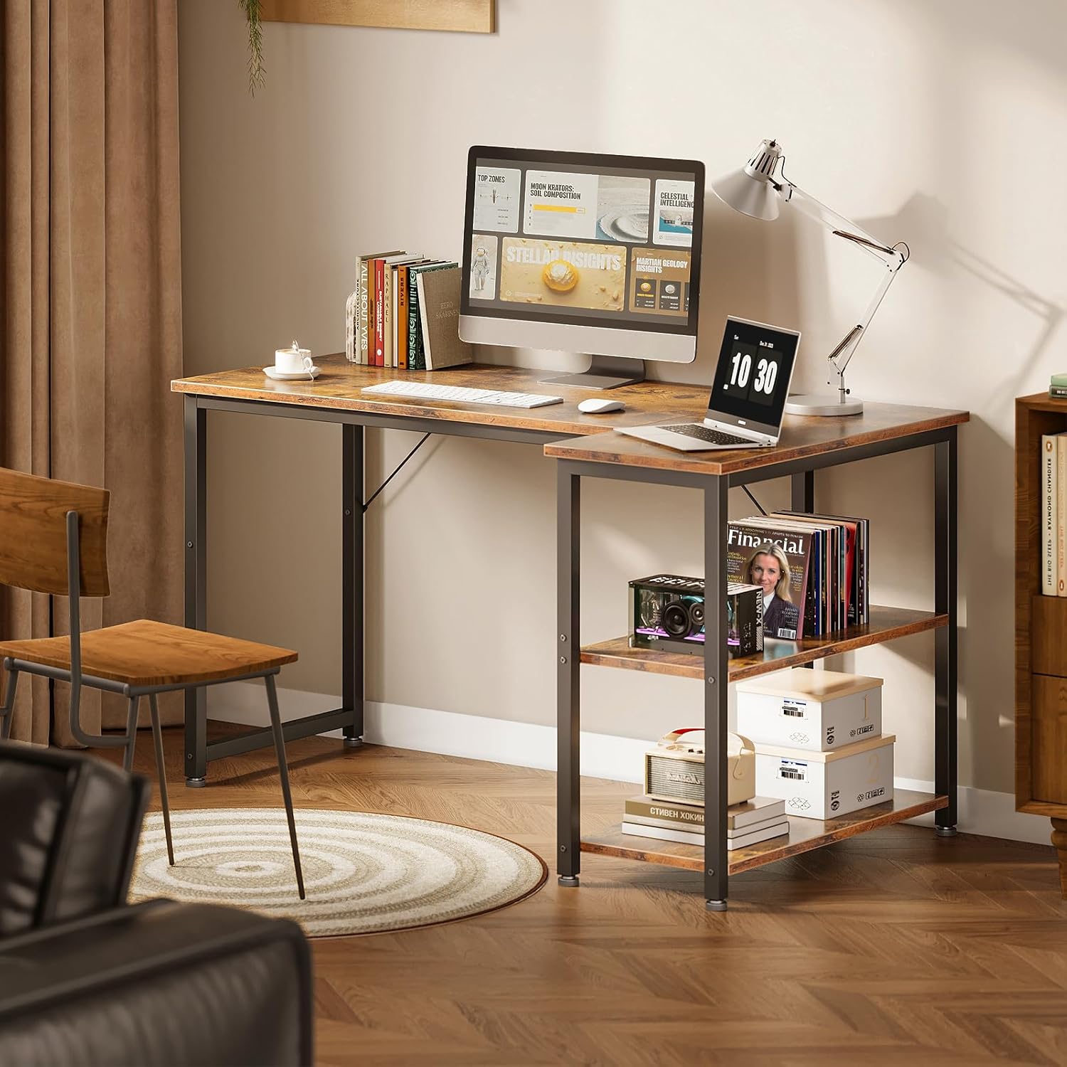 Detalle 2 de Coleshome Gaming-Tisch 120x70 Eckschreibtisch