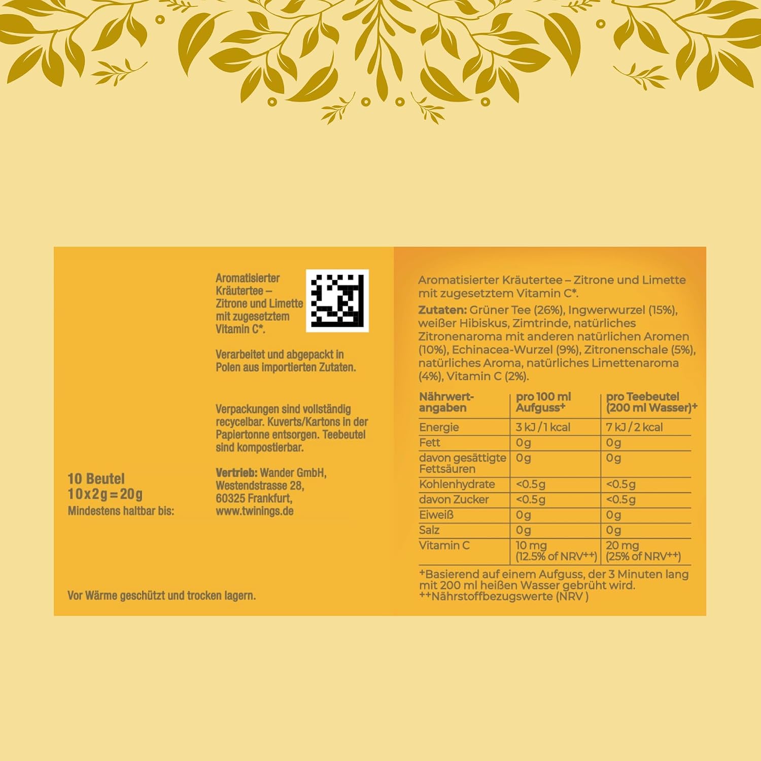 Thumbnail 1 de Twinings IMMUNE SUPPORT Grüner Tee 12er