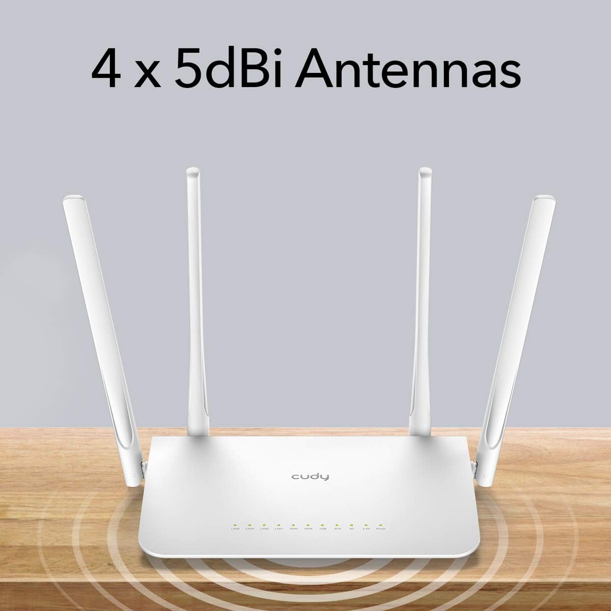 Thumbnail 4 de Cudy WR1300 router Wi-Fi dual band AC1200