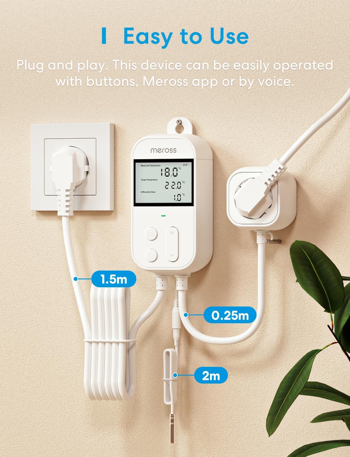 Thumbnail 6 de Meross Smart Thermostat Temperaturregler 16 A 🔌