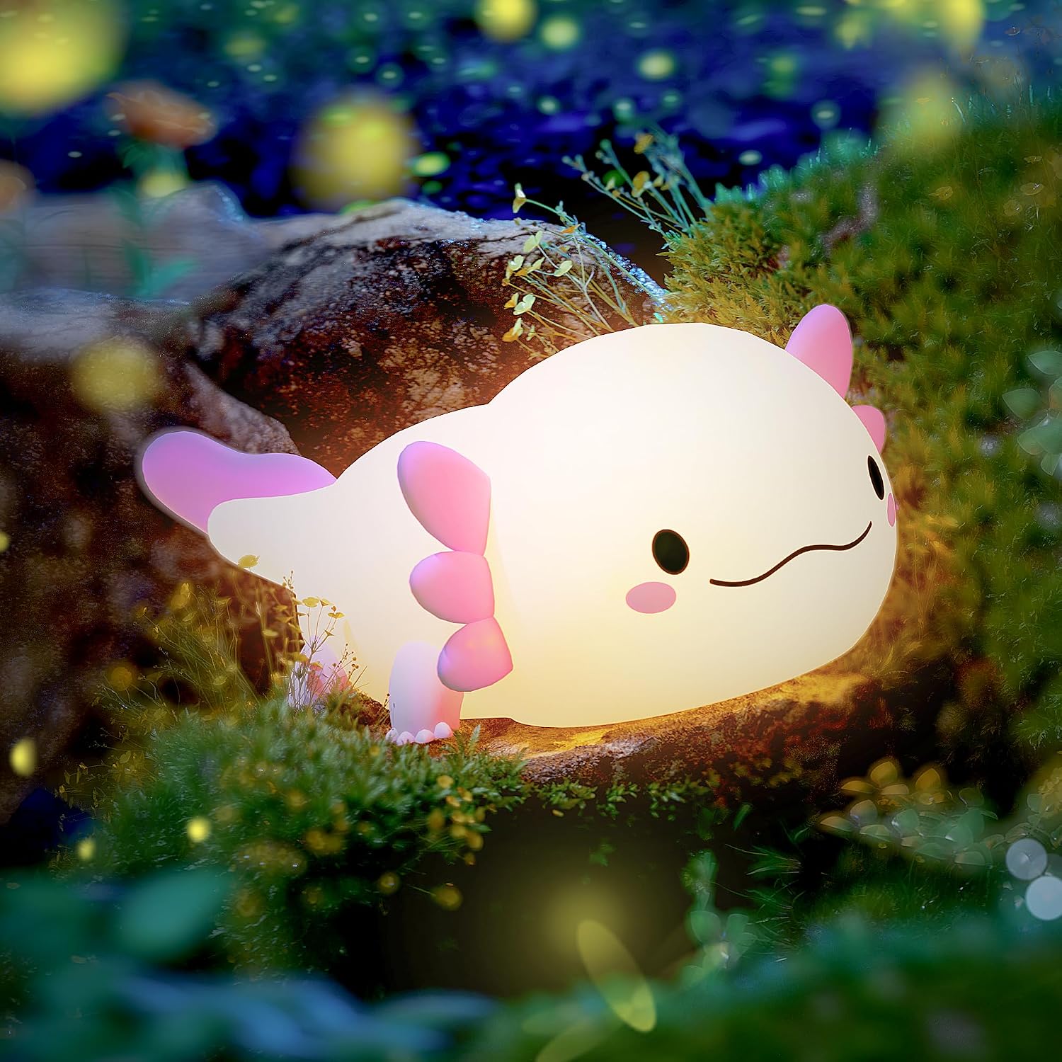 Detalle de UNEEDE Axolotl Nachtlicht 1200 mAh 🎀