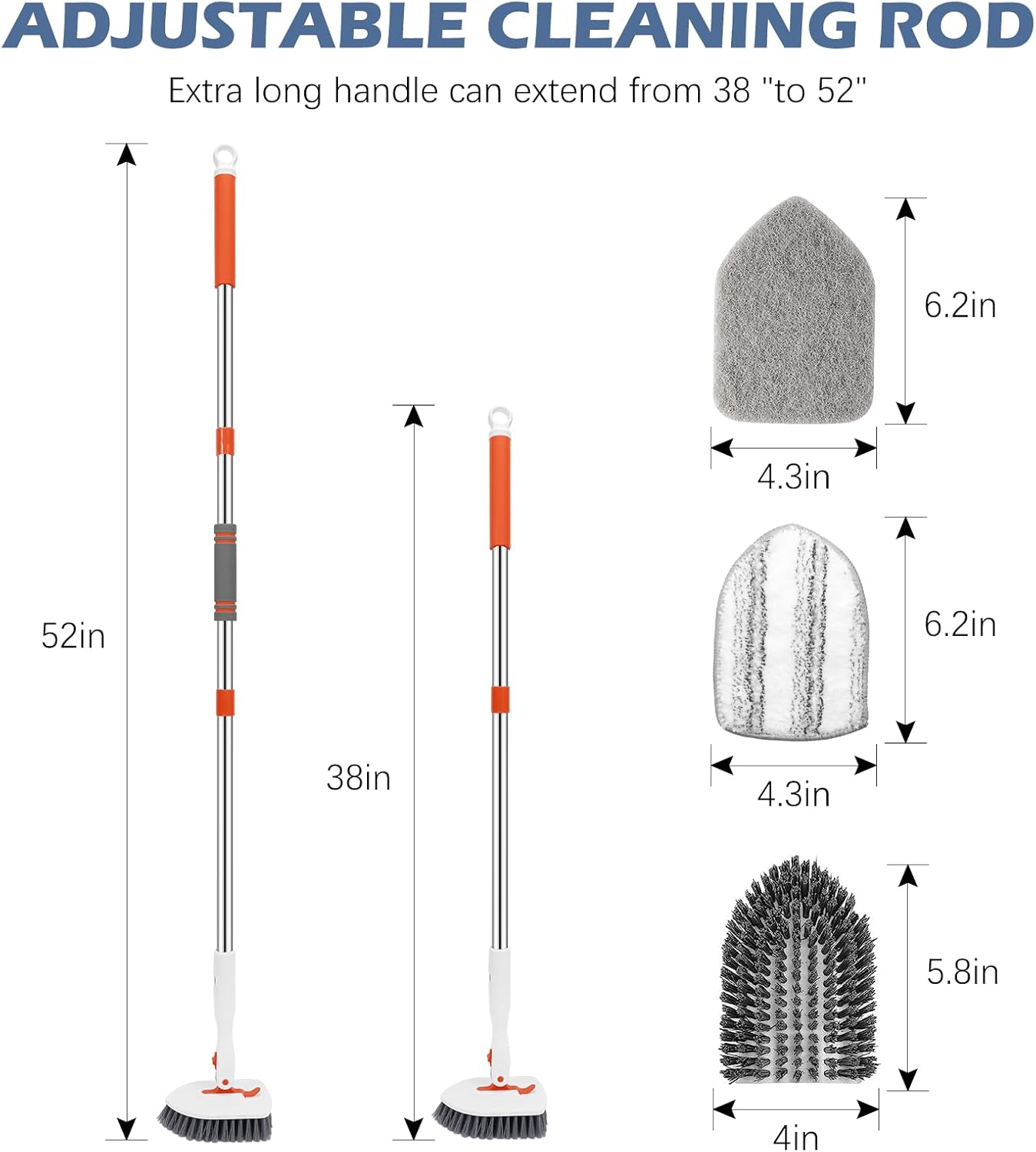 Thumbnail 1 de SetSail Floor Scrub Brush 3-in-1 with 52in Handle