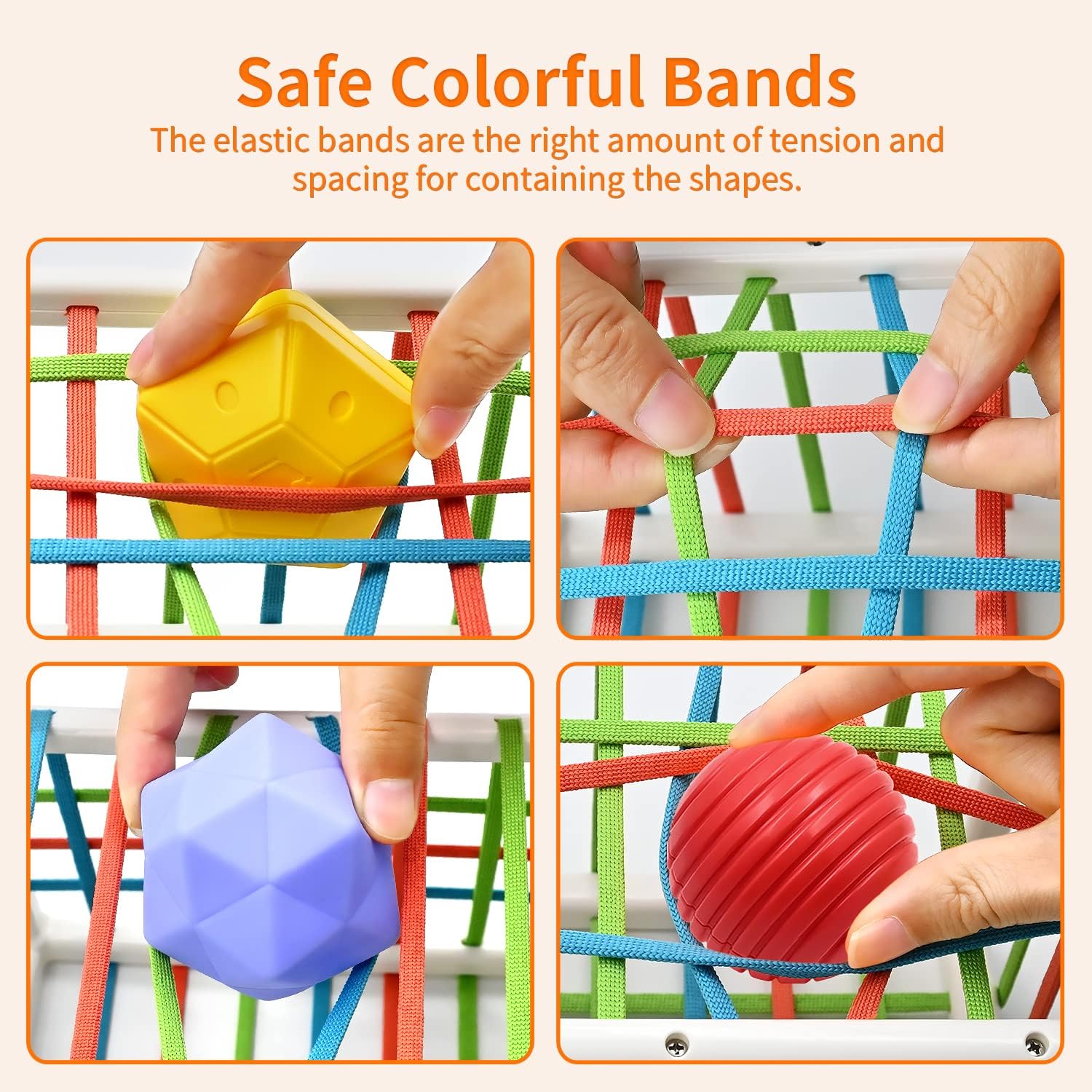 Thumbnail 4 de Montessori Shape Sorter Cube with 3 Balls
