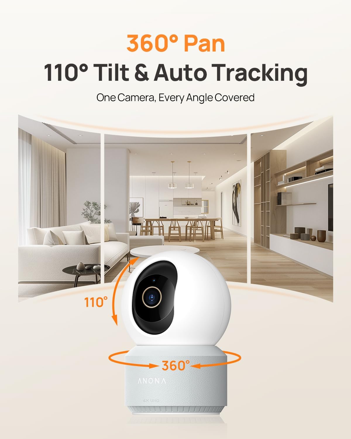 Thumbnail 2 de Anona 4K Indoor Camera 360° Pan-Tilt