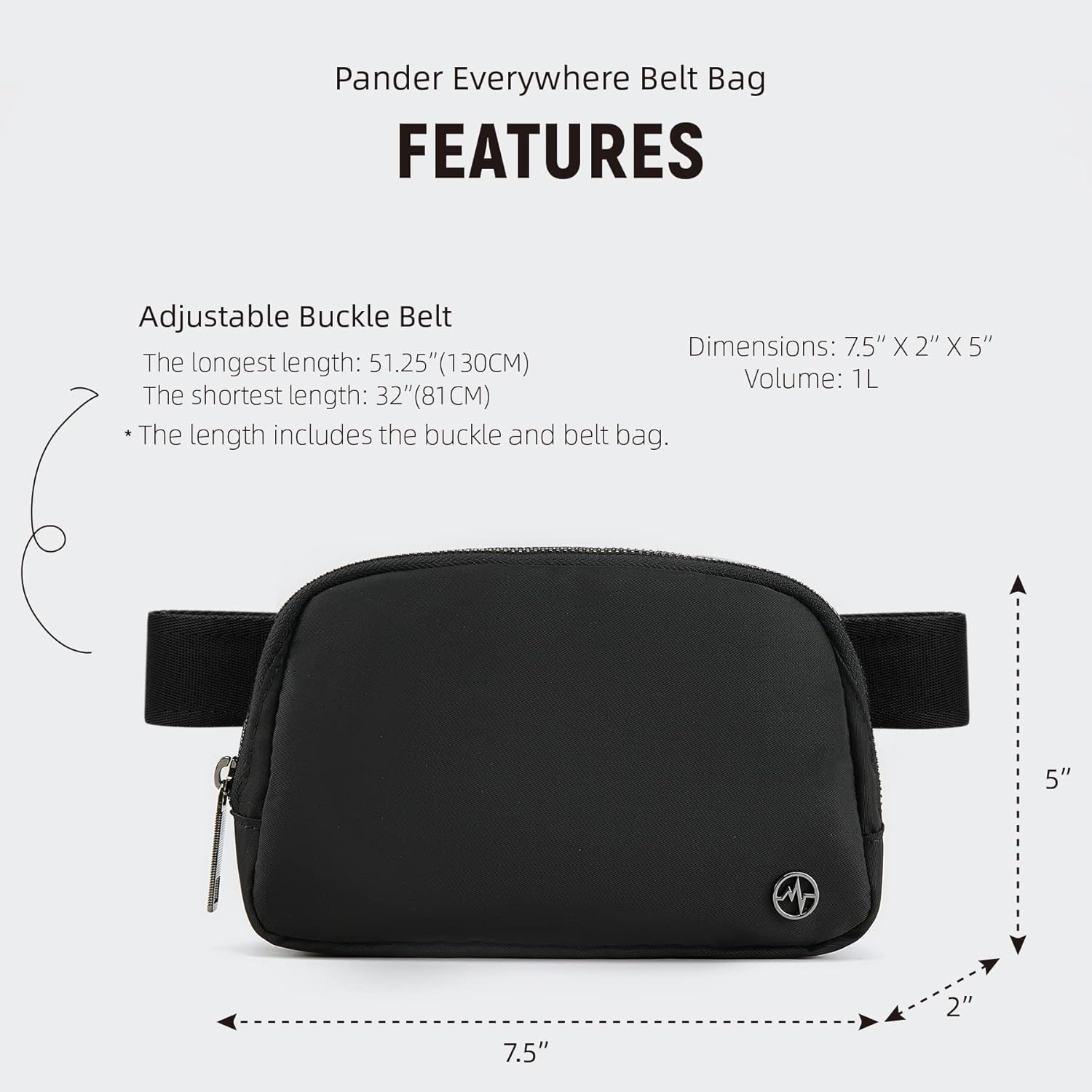 Thumbnail 5 de Pander crossbody fanny pack 1L