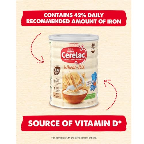 Detalle 2 de Cerelac Wheat with Milk Baby Cereal 6+ Months – 1kg