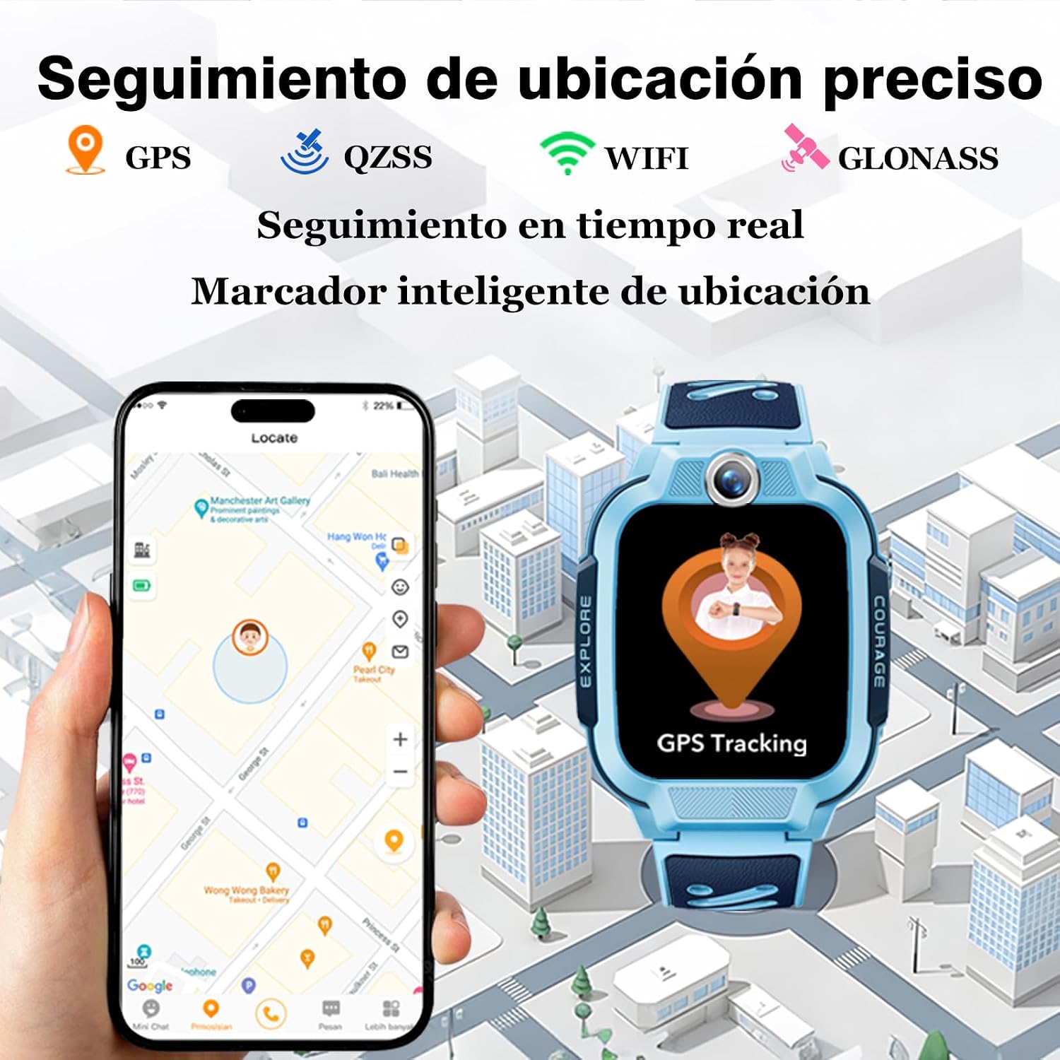 Thumbnail 2 de imoo Z3 Reloj Inteligente para Niño con GPS, llamadas y videollamada 4G