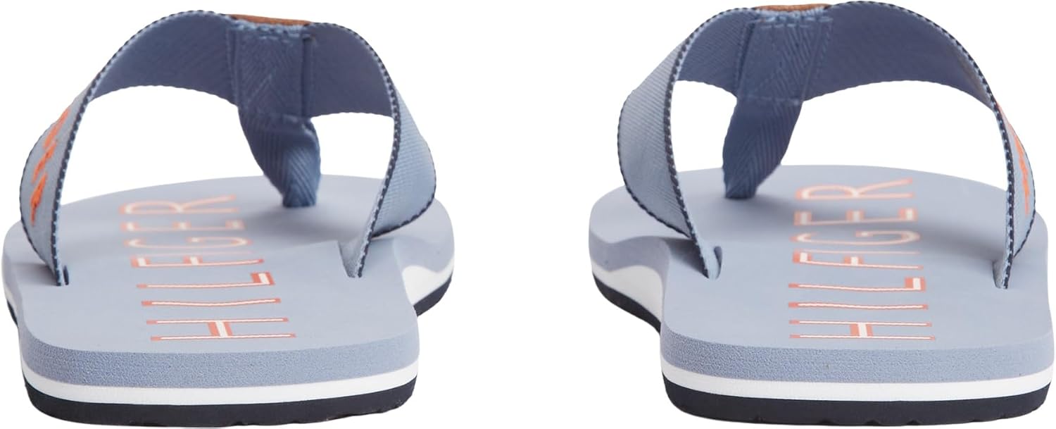 Detalle de Tommy Hilfiger Men's Sporty Hilfiger Beach Sandal Fm0fm05913 Flip Flops
