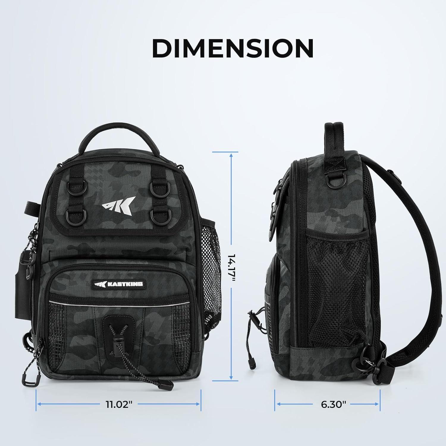 Thumbnail 6 de KastKing BaitSpace Fishing Sling Bag (Rod & Beverage Holder) for Tackle Storage