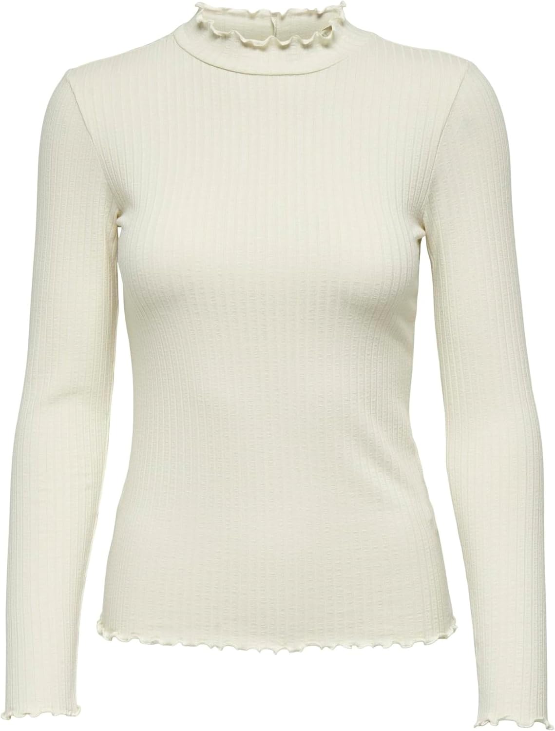 Thumbnail 5 de Jacqueline de Yong JDYFRANSISKA Top – a versatile stretch-fit women’s top with high-closed silhouette and ruffle trim