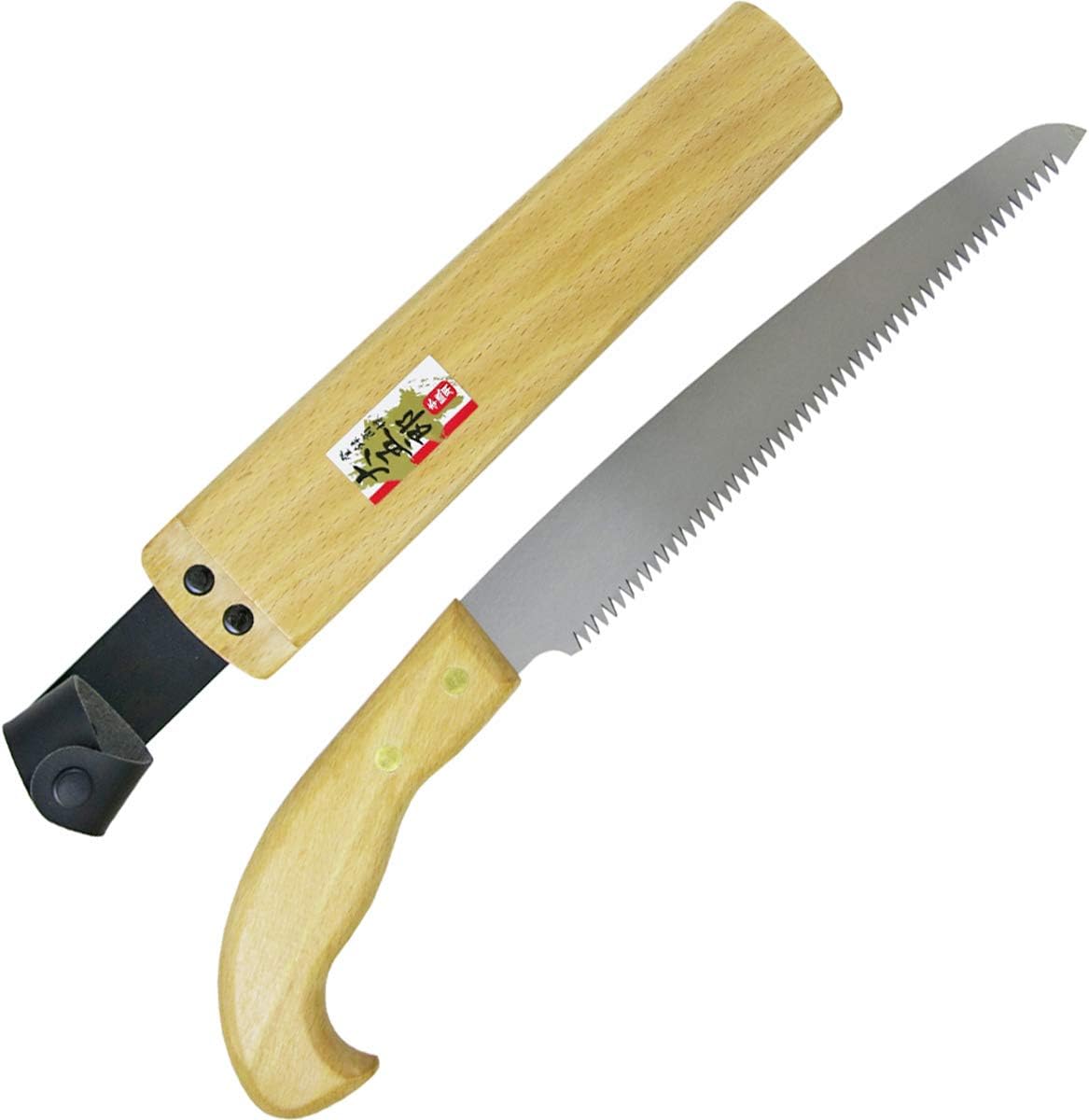Detalle 1 de 近与(KONYO) 大五郎 鞘付剪定鋸 生木用 270mm 木柄・鞘付き