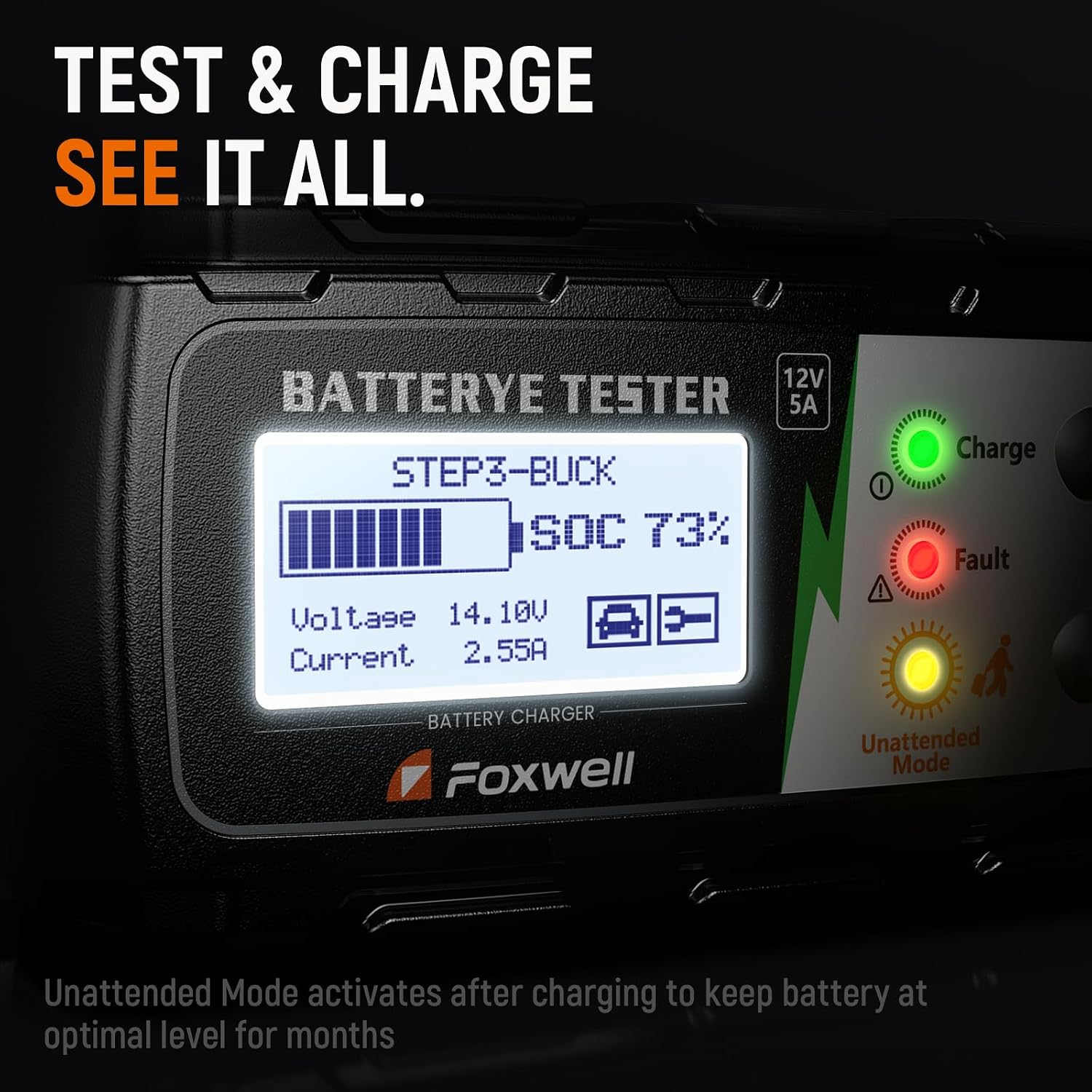 Thumbnail 6 de FOXWELL BC521 12V battery charger tester