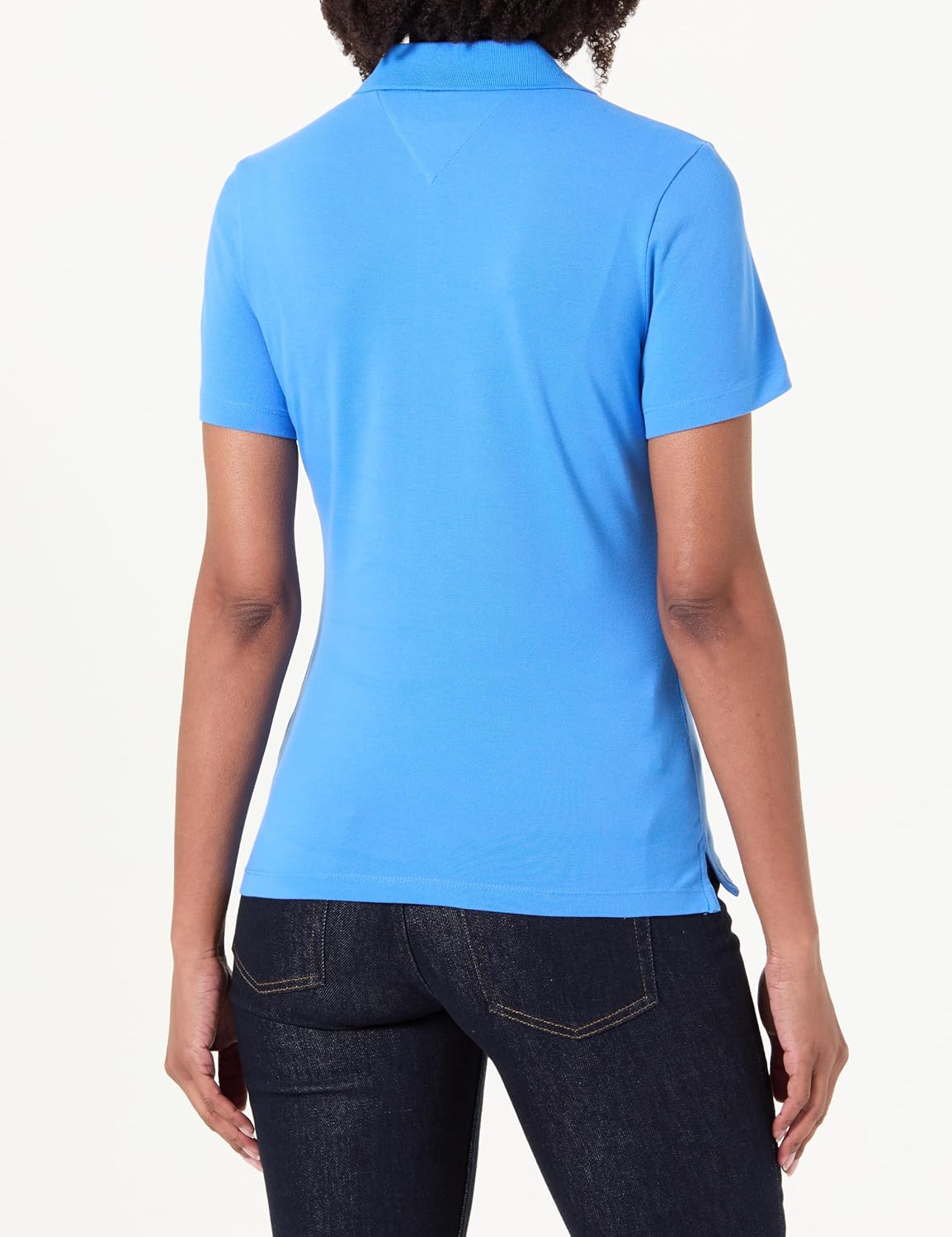 Detalle de Tommy Hilfiger Women’s S/S Polo en coton piqué extensible (Collection 1985)