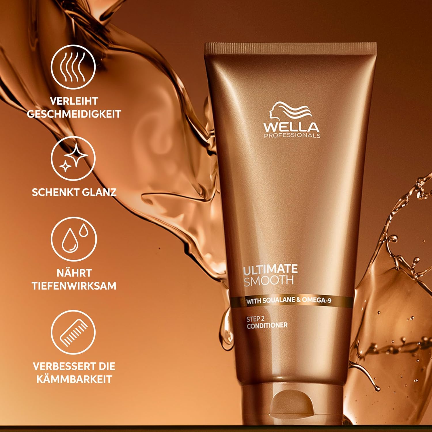 Thumbnail 1 de Wella Professionals Ultimate Smooth Conditioner mit Squalan & Omega 9 – pflegende Haarspülung für trockenes, stumpfes und krauses Haar