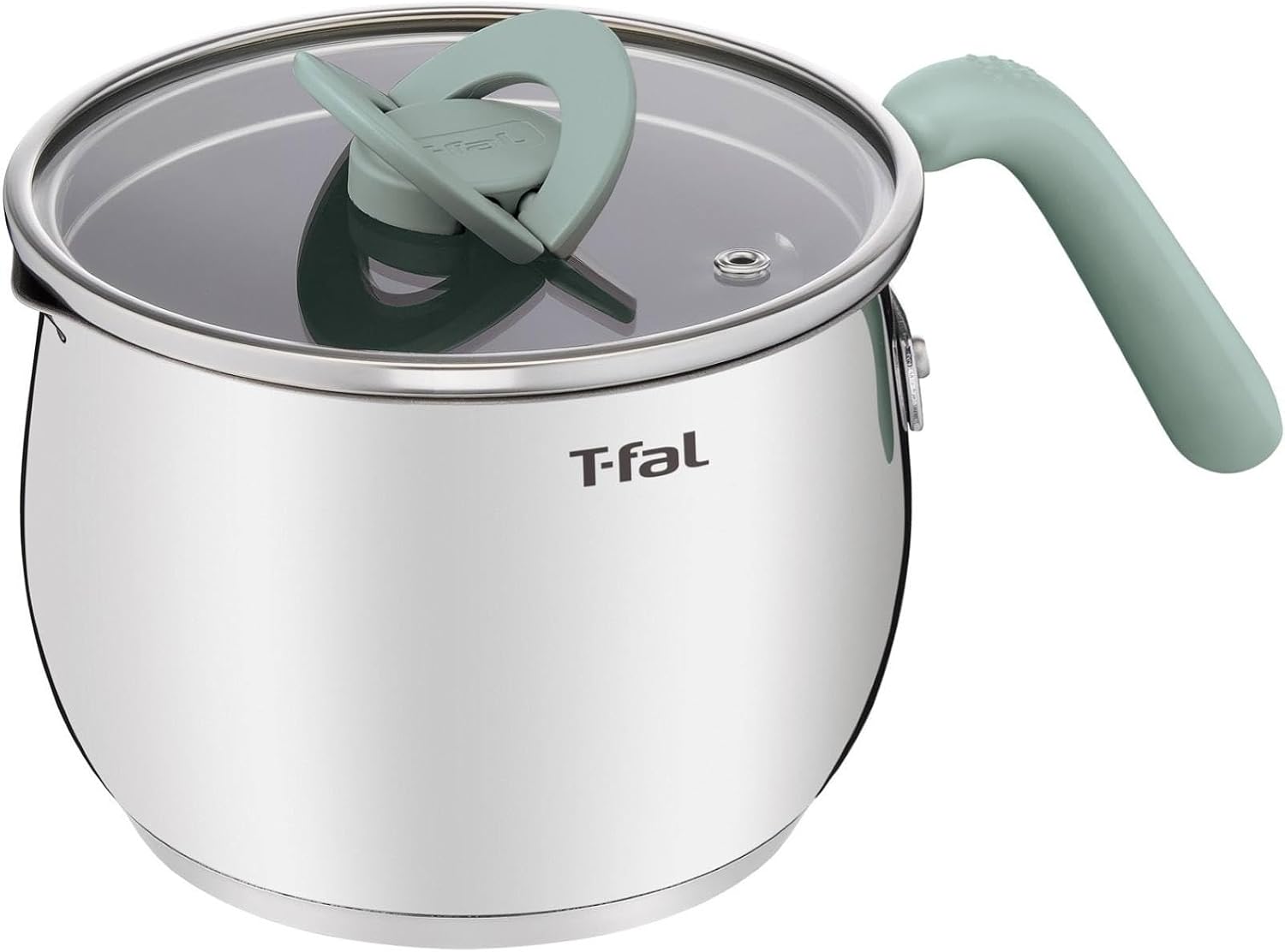 Detalle de T-Fal G79117 オプティスペース IHステンレス マルチポット 16cm・2.6L ユーカリグリーン