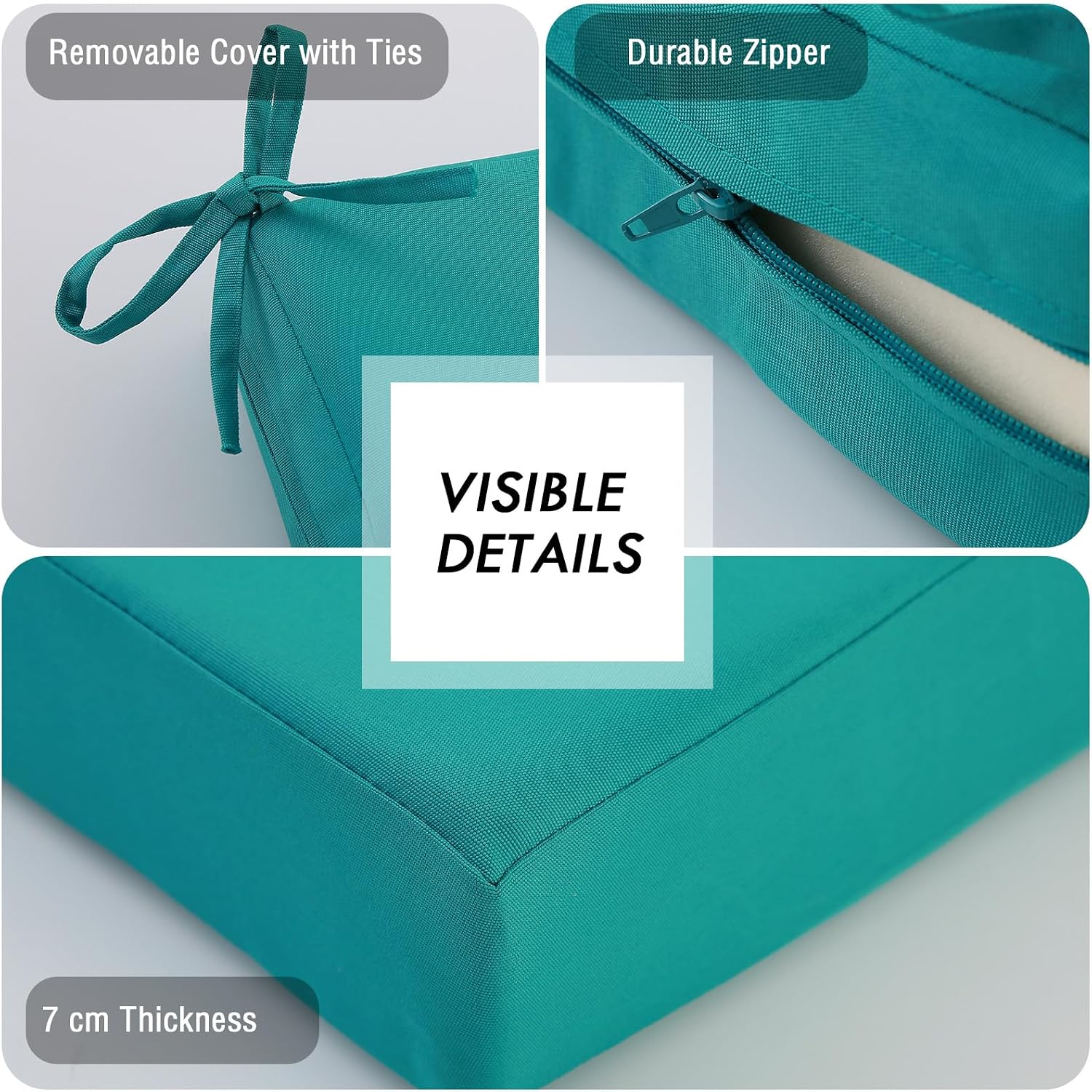 Thumbnail 5 de PRIMEPATIO Outdoor Chair Cushions 7 cm 50×50 cm