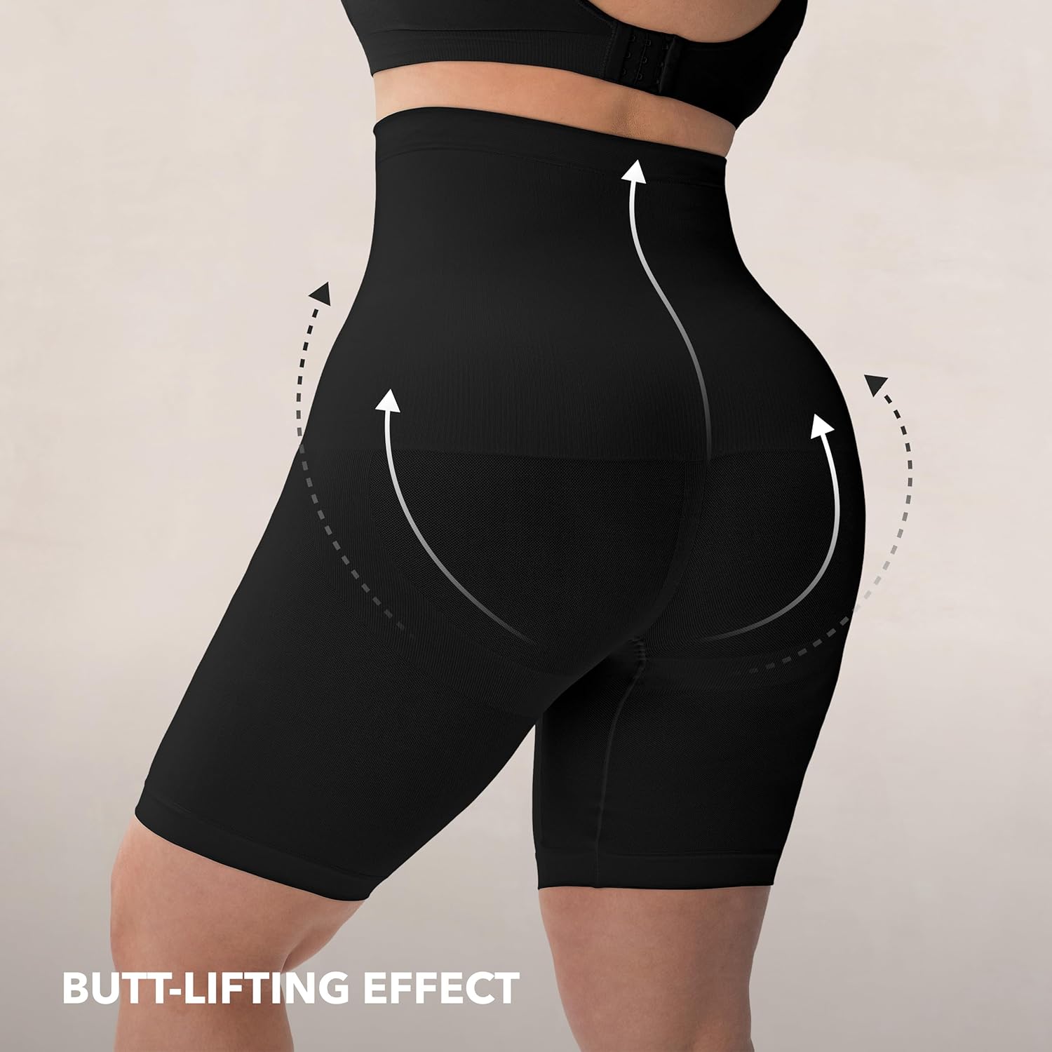 Thumbnail 2 de Shapermint High-Waisted Tummy Control Shapewear Shorts (XL-2XL) with Thigh Slimmer Support