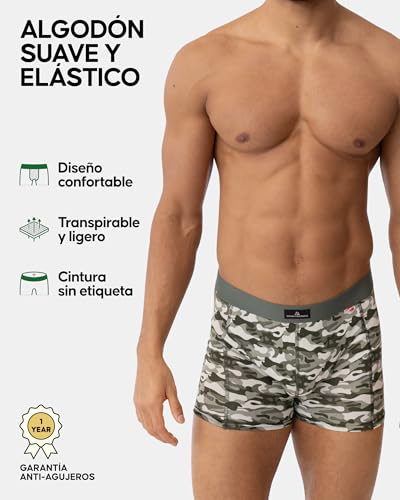 Thumbnail 2 de DANISH ENDURANCE Calzoncillos Boxer Algodón Premium, Pack 3 o 10 (L) – Conforto Diario sin Irritaciones