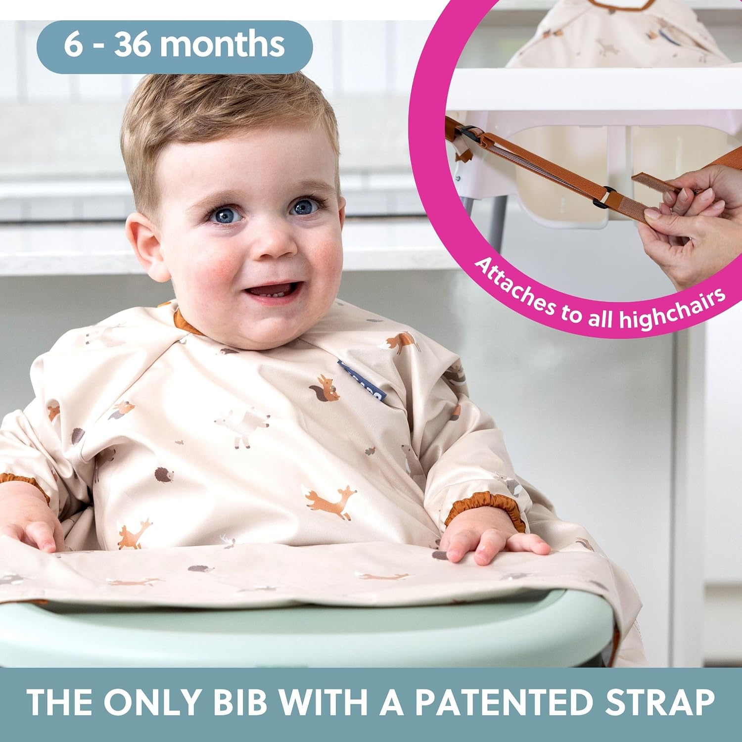 Detalle 2 de BIBaDO Long Sleeve Baby Bibs 6-36 months