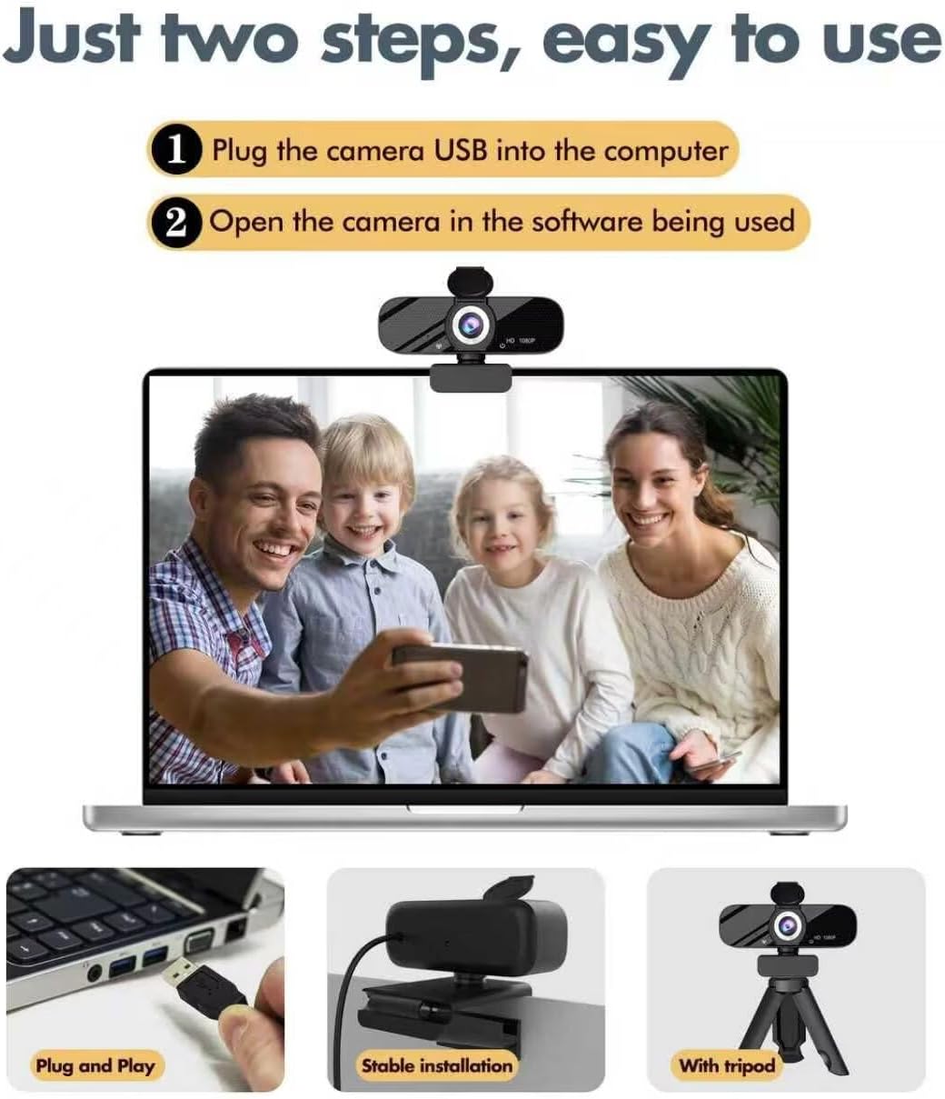 Detalle de Tewiky Full HD Webcam 1080P