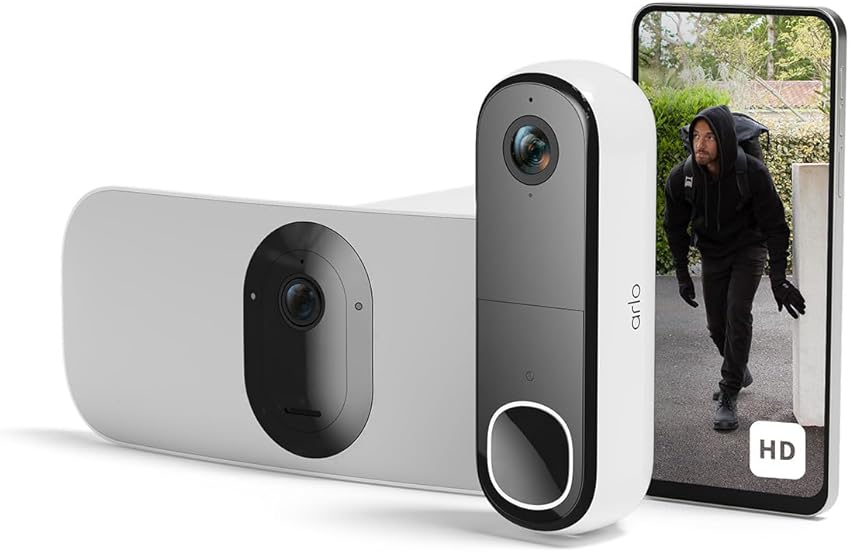 Detalle de Arlo Vídeoportero y Floodlight 2K WiFi con visión nocturna