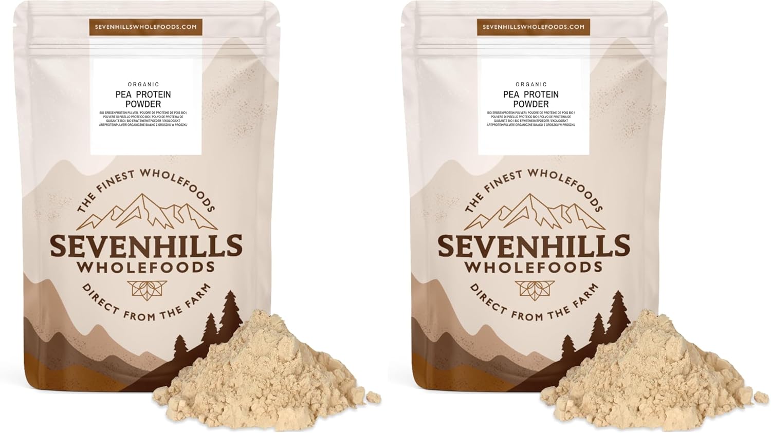 Thumbnail 6 de Sevenhills Wholefoods Poudre de Protéines de Pois Bio 1,8 kg – 84% de protéines, naturelle et durable