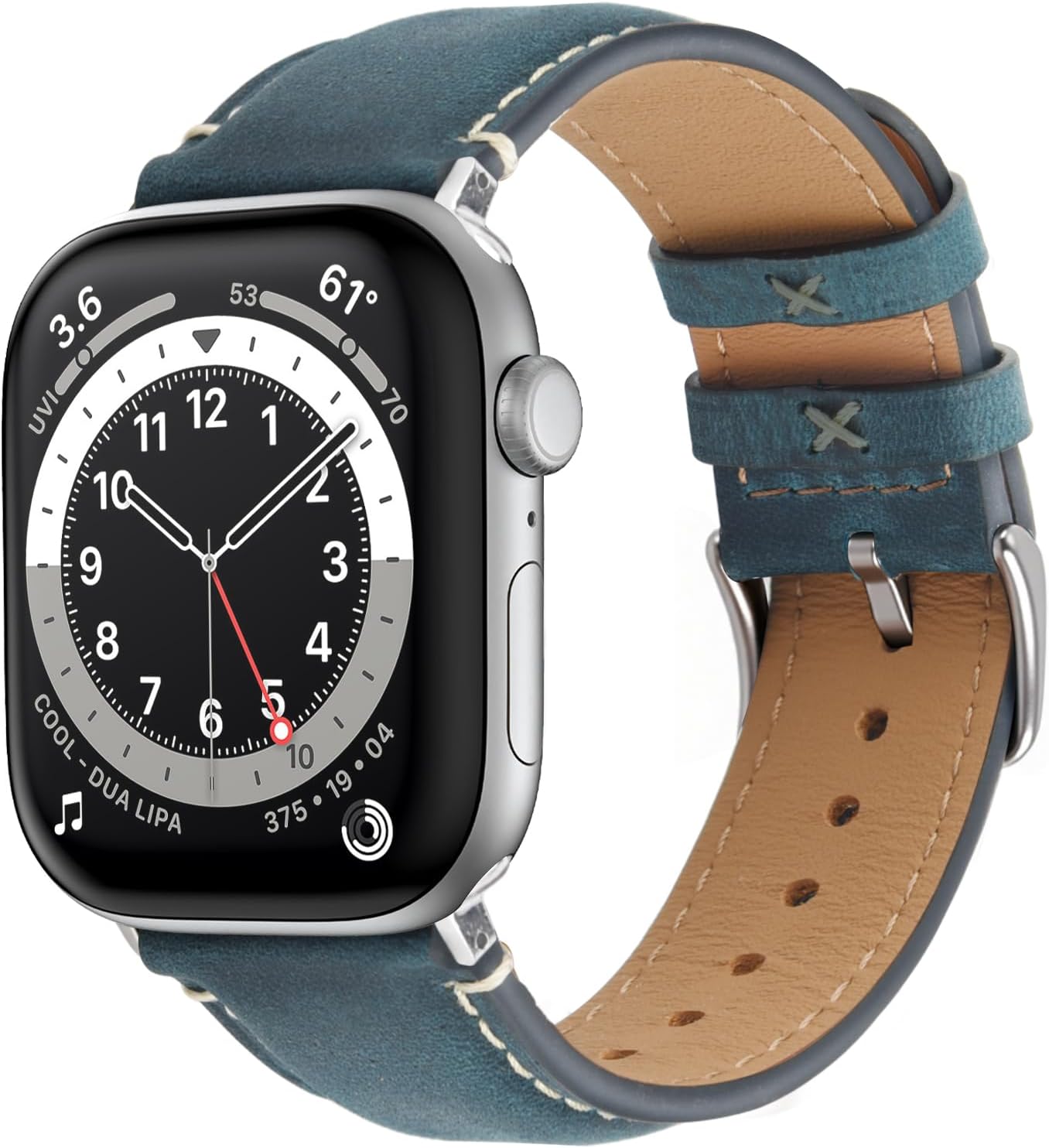Thumbnail 6 de Wristitani Bracelet Cuir Véritable pour Apple Watch — Compatible 38–49 mm (Series, Ultra) – Bracelet de Rechange en Cuir