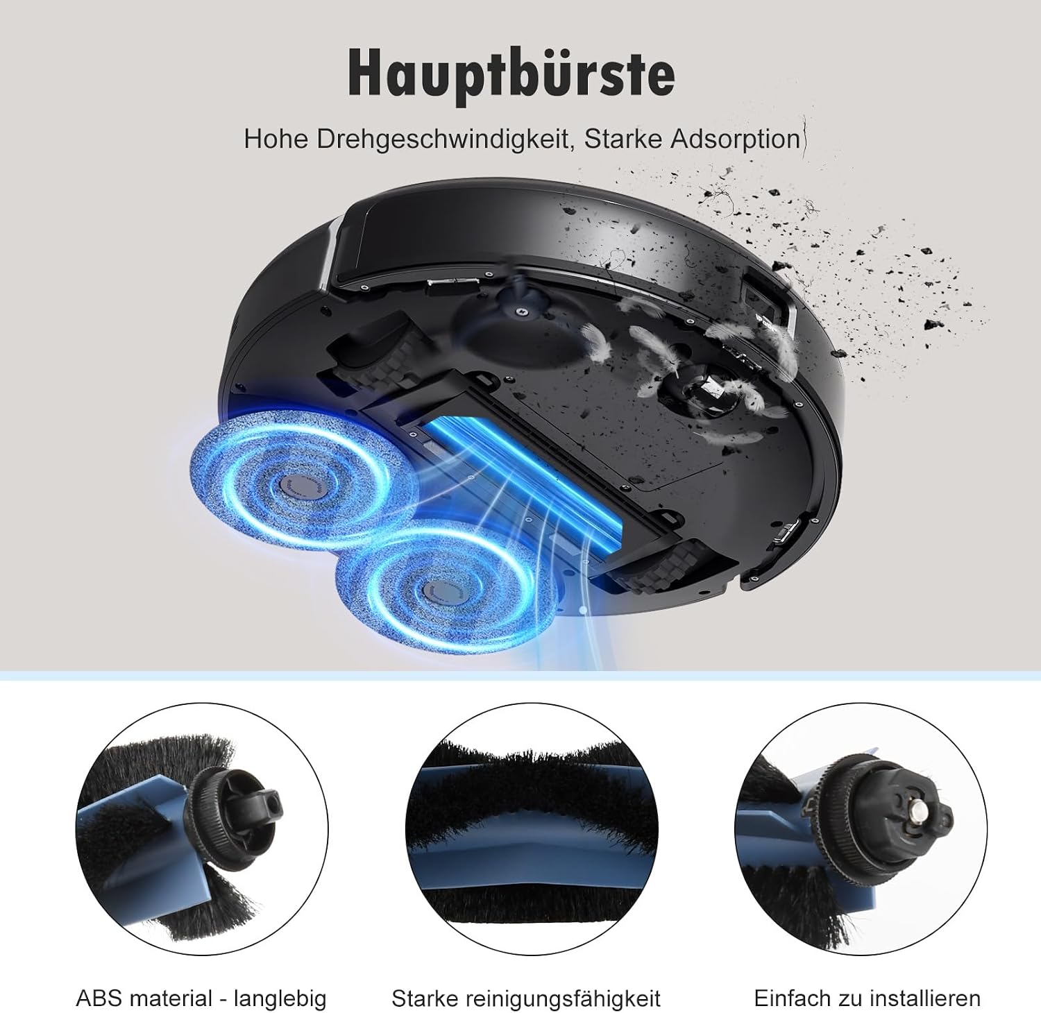 Detalle de Fenkabs Omni C20 19-delige accessoireset voor Eufy robotstofzuiger