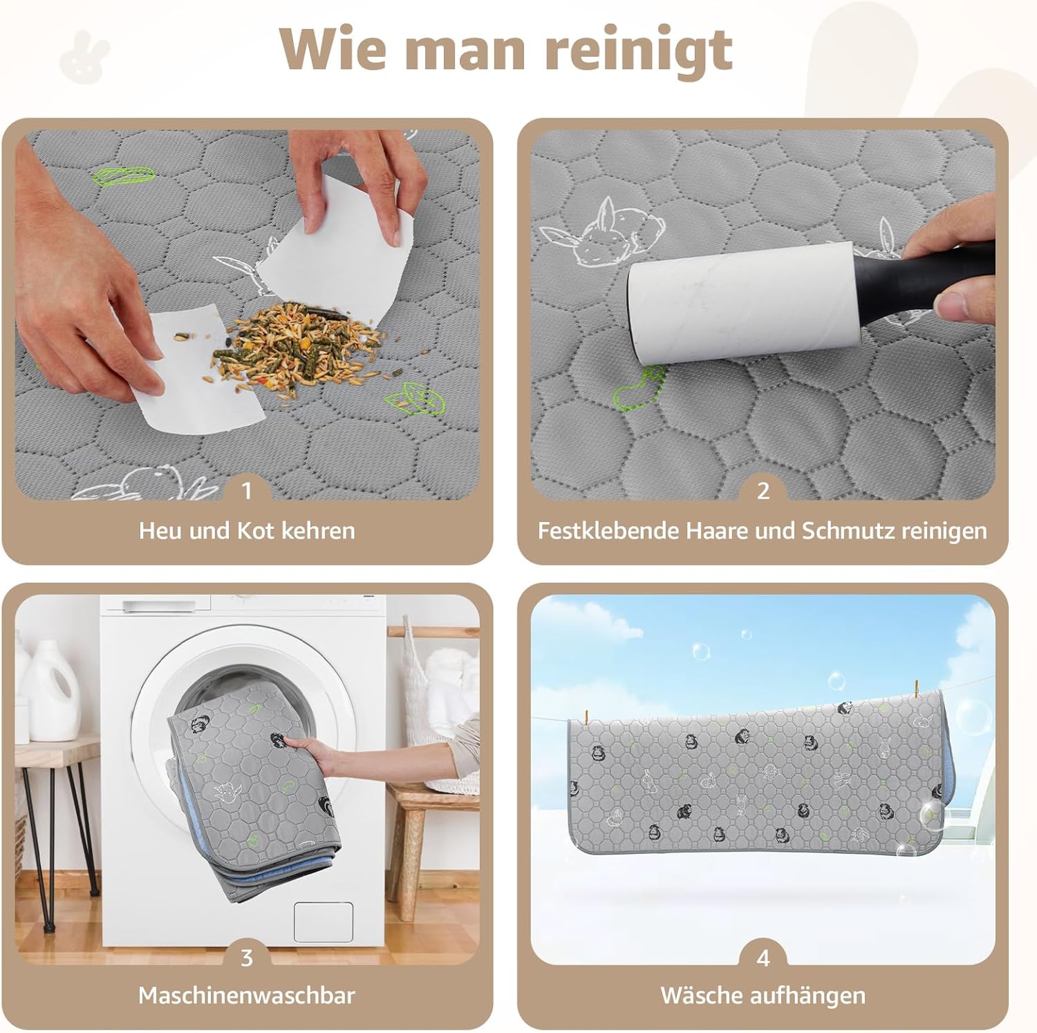 Thumbnail 5 de PICK FOR LIFE wasserdichte Pipipads für Meerschweinchen – Was Sie beachten sollten