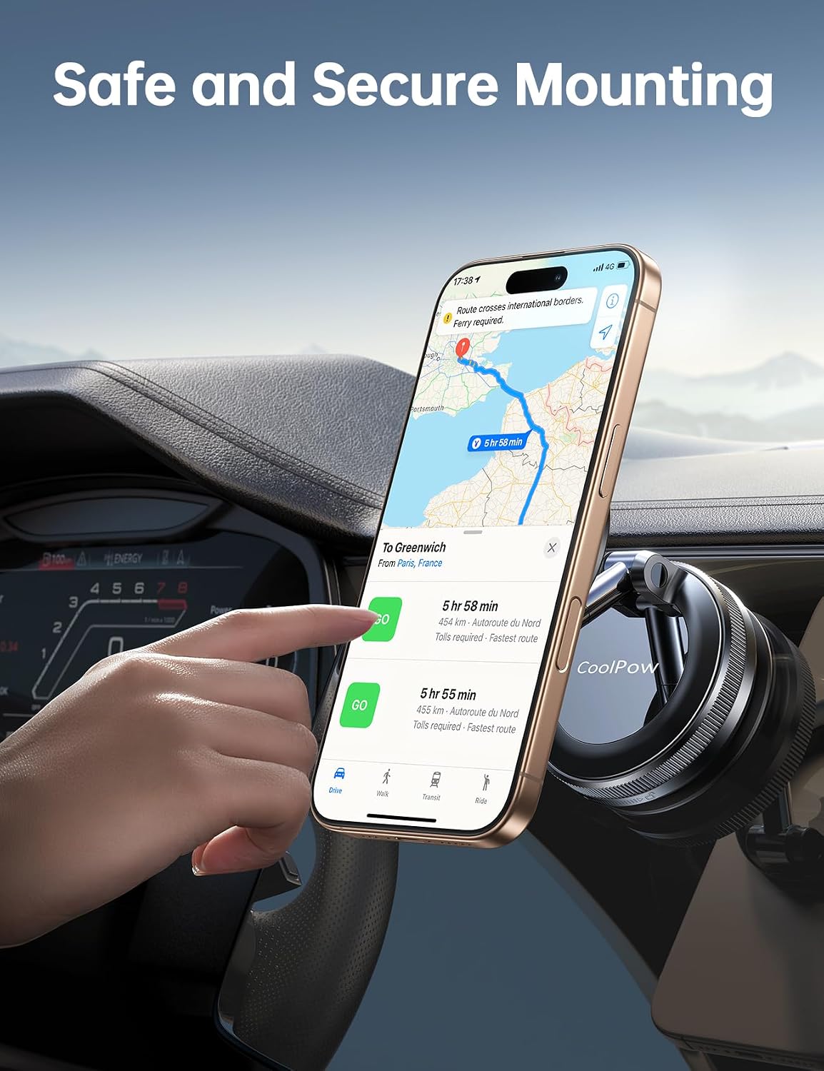 Thumbnail 6 de Coolpow Magnetic Car Phone Mount with Vacuum Suction