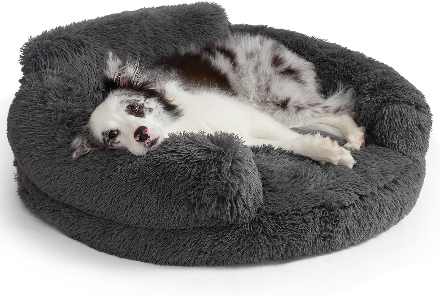 Detalle de EHEYCIGA ECUS26PPT23SA02XL 36-Inch Calming Donut Dog Bed, Washable Faux Fur