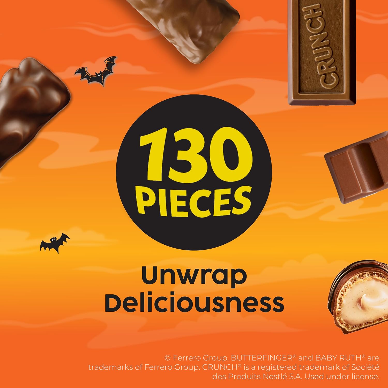 Detalle 2 de Butterfinger Halloween Candy Variety Pack, 36.9 oz, 130 Wrapped Minis