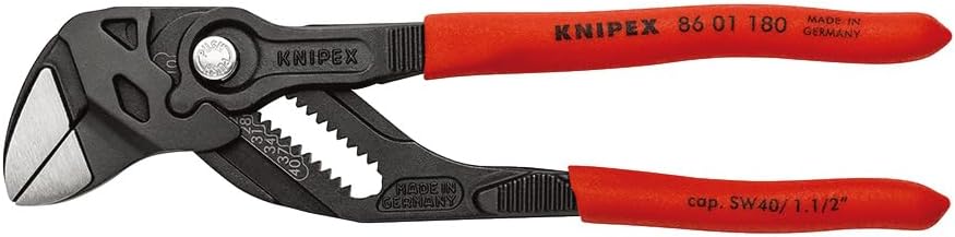 Detalle de クニペックス KNIPEX 8601-180SB プライヤーレンチ 180mm・最大開口幅40mm
