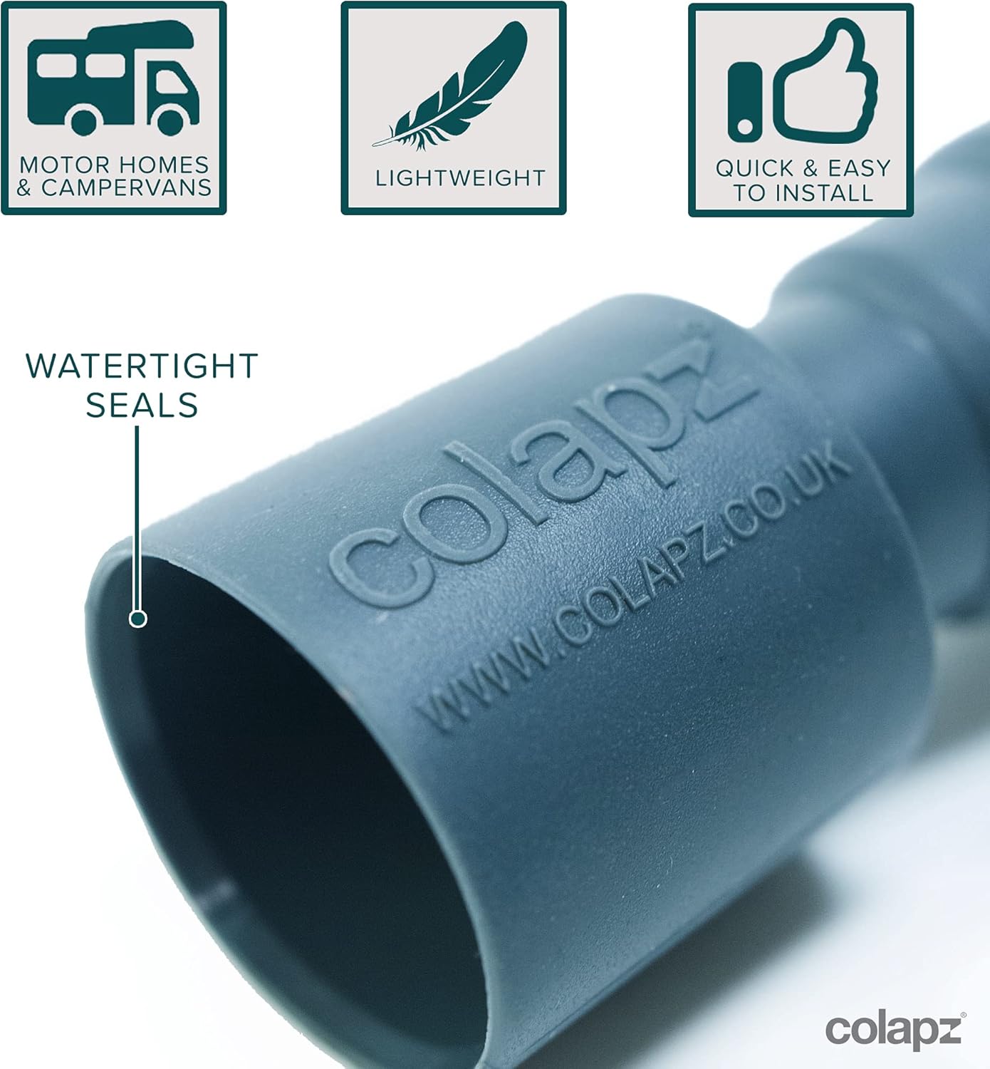 Thumbnail 1 de Colapz Flexi Waste Pipe Adapter (17–50mm) – Flexible, Adjustable Waste Pipe for Caravans and Motorhomes