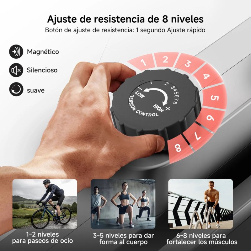Thumbnail 1 de Kingsmith W1b 3 en 1: bicicleta estática plegable con escritorio integrado para home office