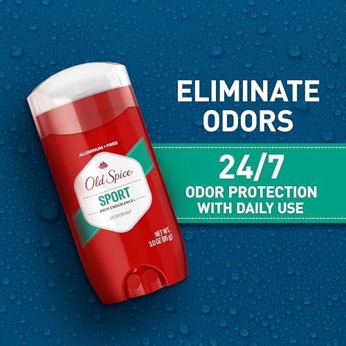 Detalle de Old Spice Aluminum Free Deodorant for Men, High Endurance, Sport Scent — 3 x 3.0 oz