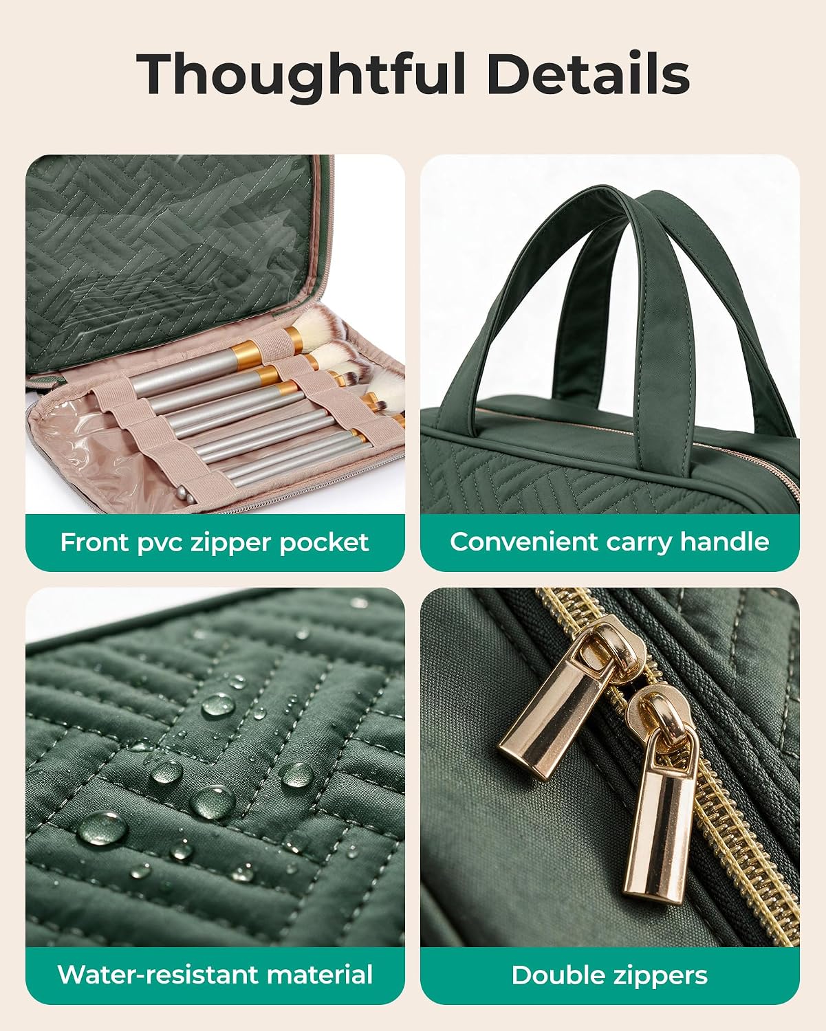 Detalle 2 de BAGSMART Hanging Toiletry Bag Large