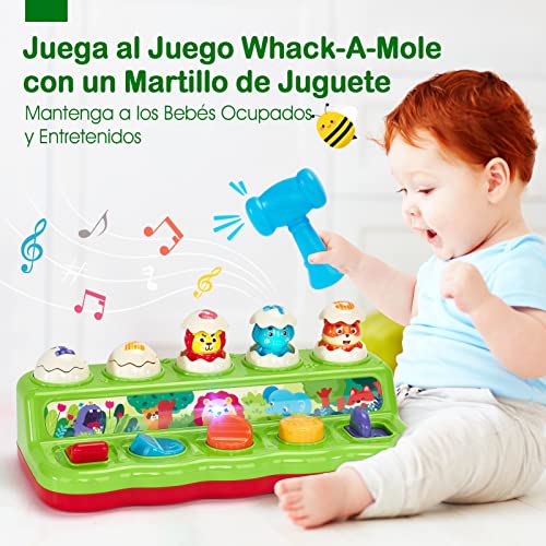 Thumbnail 4 de Jahaland Juguetes Niños 1 año - Animales Pop-up Interactivo con Luces y Sonidos