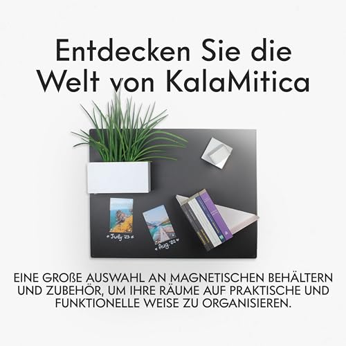 Thumbnail 5 de KalaMitica Set mit 3 Magnetwürfeln (6,5 cm) Dunkelgrau, Eisgrau, Weiß – Magnetboxen und Vasenhalter für Wandmagnettafeln