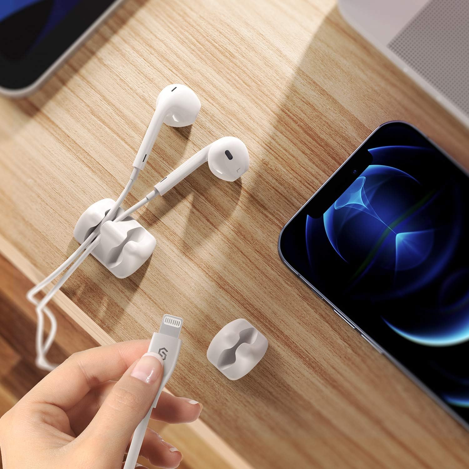 Detalle 2 de SyncWire Kabel-Clips | Kabel-Organisation 5 Stück