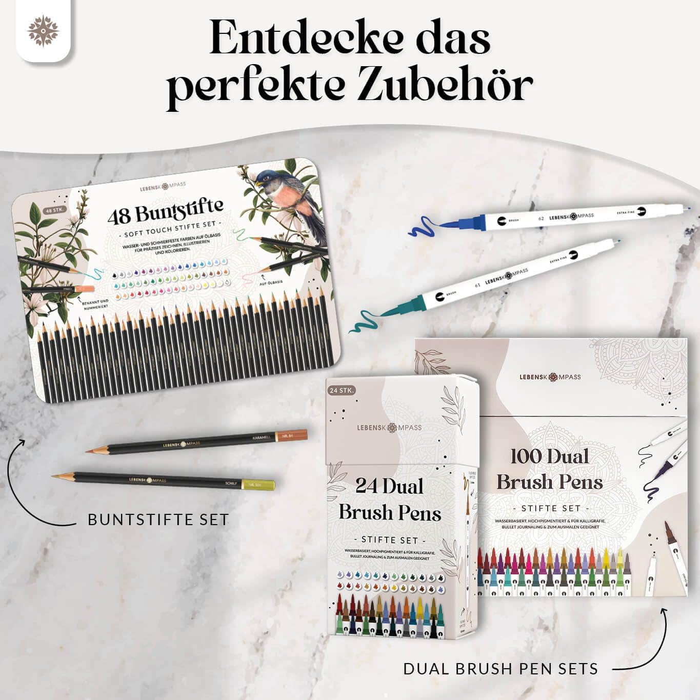 Thumbnail 6 de Lebenskompass Malbuch 100 Motive Entspannung 📘
