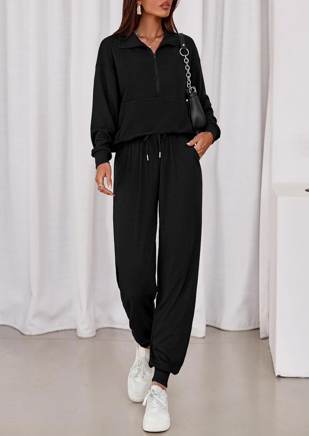 Thumbnail 5 de PRETTYGARDEN Fall 2-Piece Lounge Set S