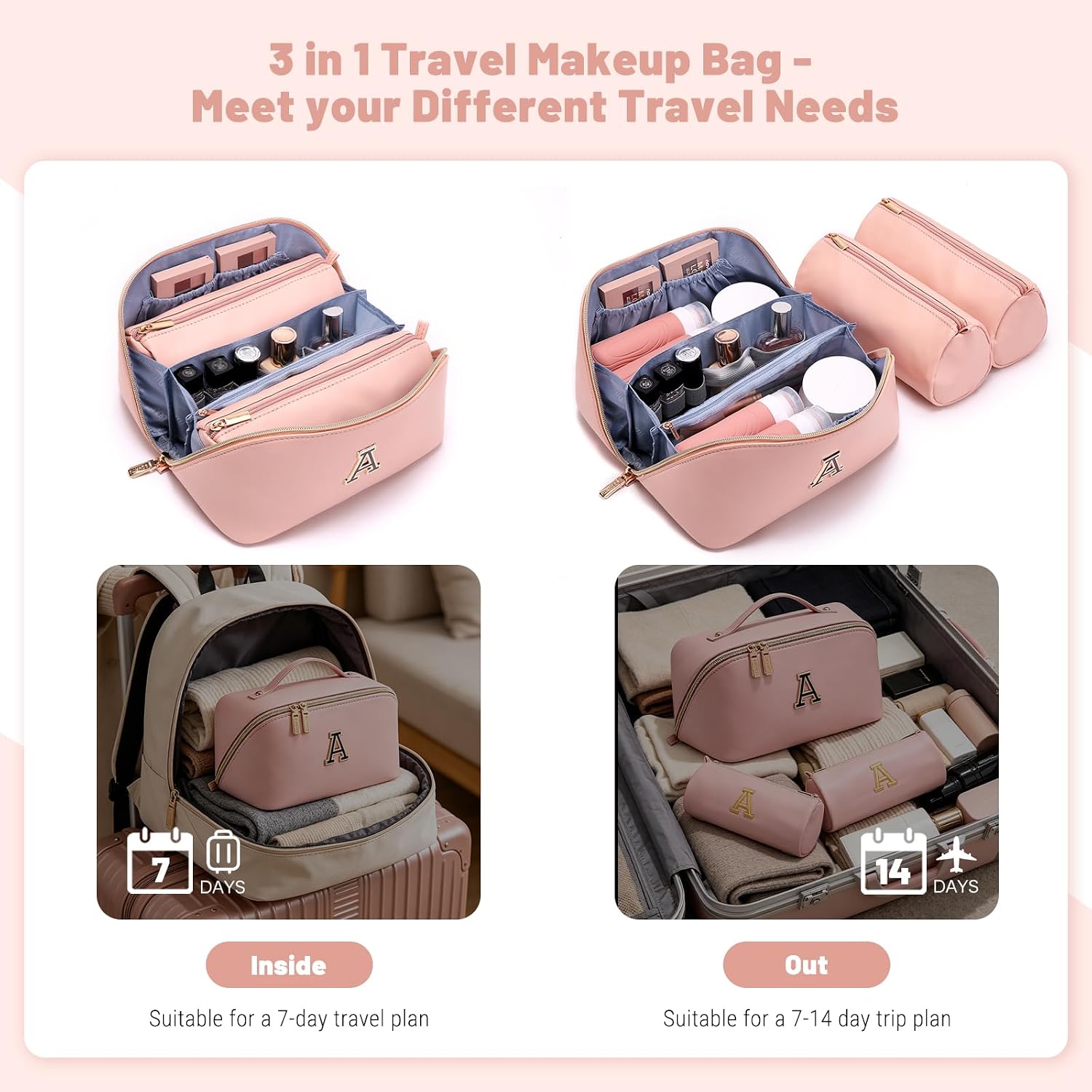 Thumbnail 4 de BOYATU Makeup Bag in Vegan Leather